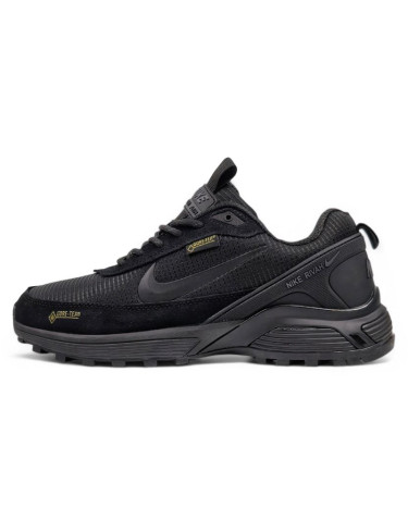 Кроссовки Nike Rivah Low Gore-Tex Black С МЕХОМ Черный
