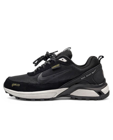 Кроссовки Nike Rivah Low Gore-Tex Black White С МЕХОМ Черный/белый