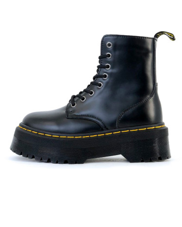Черевики Dr. Martens Jadon Zip Premium Black З ХУТРОМ Чорний
