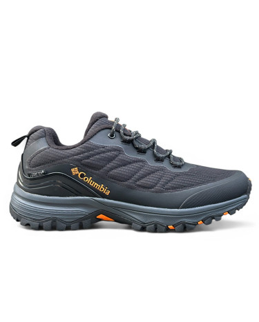 Кросівки Columbia Gore-Tex Black Grey Orange З ФЛІСОМ Чорний/сірий