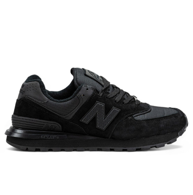 New Balance 574 x Stone Island Black З ХУТРОМ