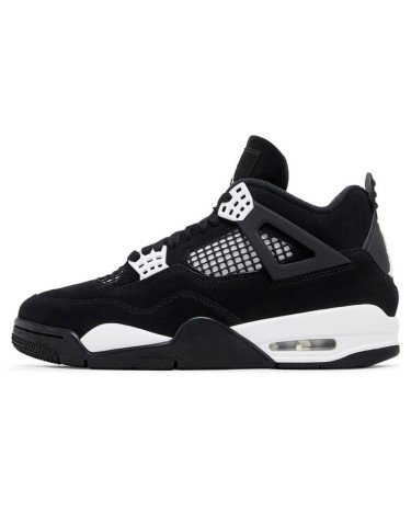 Кросівки Jordan 4 Retro White Thunder FQ8138-001 Чорний/білий