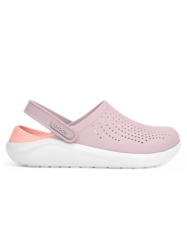 Сабо Crocs LiteRide Clog Powder White Білий/рожевий