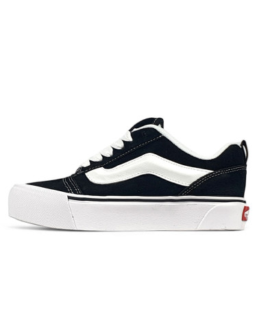 Кеди Vans Knu Skool Black Platform White Чорний/білий