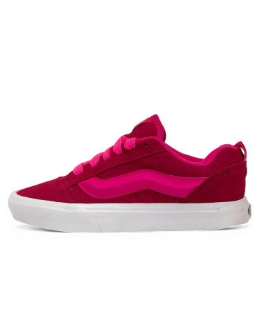 Кеди Vans Knu Skool Bordo Pink White Бордовий
