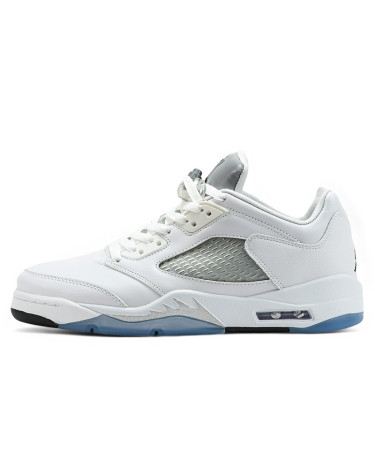 Кроссовки Jordan 5 Retro Low Metallic White 314337-101 Белый/синий