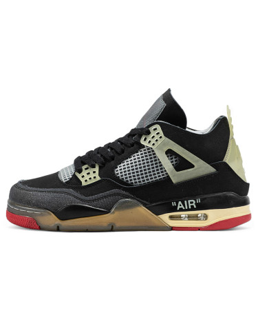 Sneakers Jordan Retro 4 Black Red Grey Multicolored