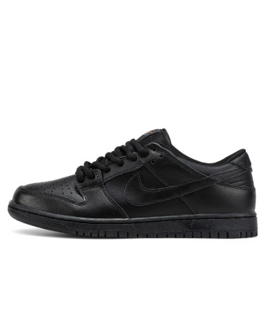 Кросівки NIke Dunk Low Leather Total Black Чорний