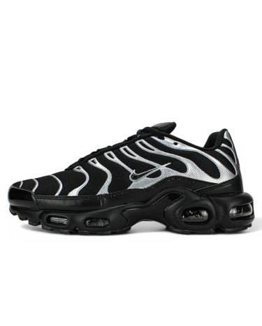 Кросівки Nike Air Max Plus Black Metallic Silver Чорний/сірий