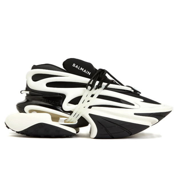 Balmain Unicorn Low-Top White Black BM1VJ309KNOC