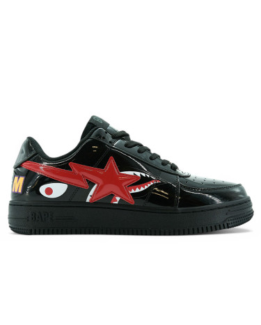 Кросівки Bape STA M2 Patent Venom Black Red Чорний