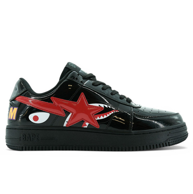 Bape STA M2 Patent Venom Black Red