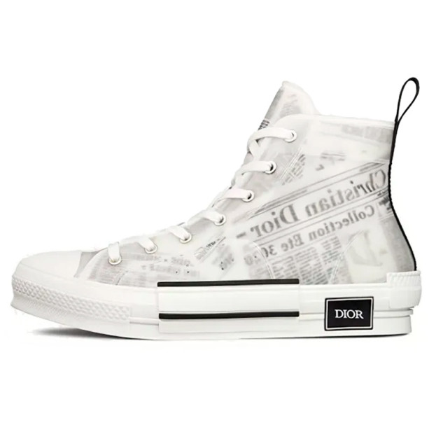 Dior B23 High Top Daniel Arsham Newspaper 3SH118YUO