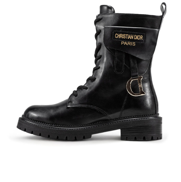 Dior Boots Black WITH FUR