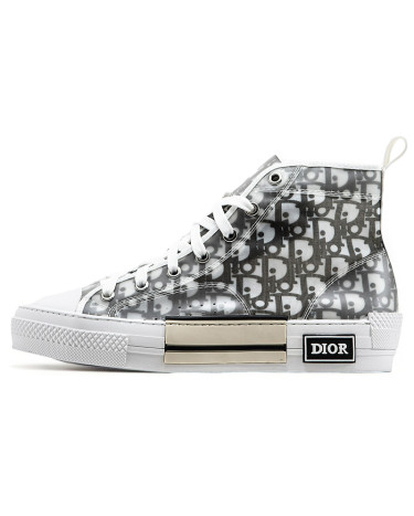 Кеди Dior B23 High Top Sneakers Grey White 3SH118YJP Білий/сірий