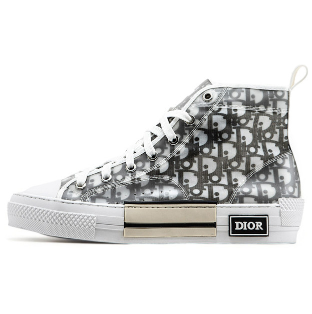 Dior B23 High Top Sneakers Grey White 3SH118YJP