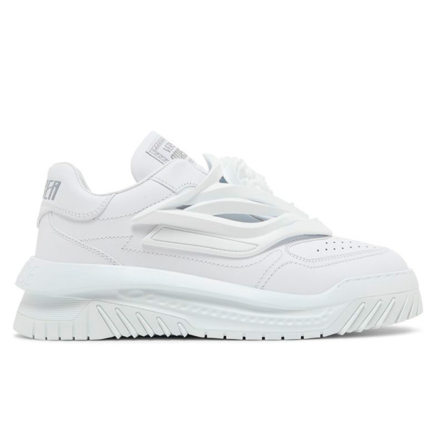Versace Odissea Caged Rubber Medusa Sneaker Triple White 1004524 1A03180 1W010