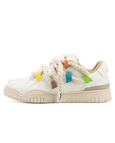 Sneakers Cat & Sofa Beige Multicolor Multicolored