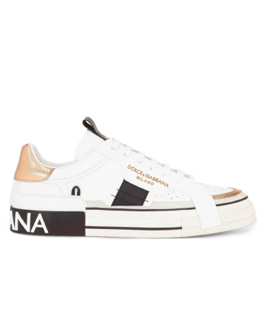 Sneakers Dolce & Gabbana Custom 2.Zero Low White Gold CS1863 AO222 8B996 Black/white