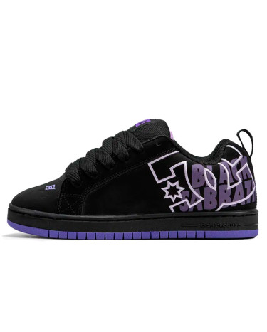 Sneakers DC Shoes Court Graffik Black Purple Black