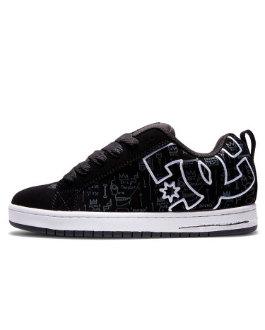 Кроссовки DC Shoes Court Graffik Black White ADYS100675 Черный/белый