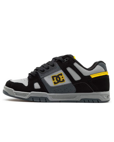 Sneakers DC Shoes Stag Black White Grey Yellow Multicolored