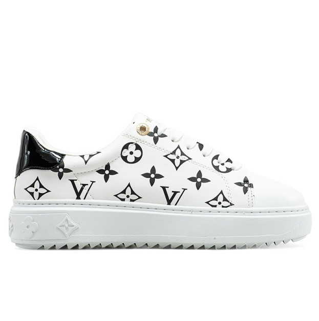 Louis Vuitton Trainer Time Out Monogram Blanc White Black