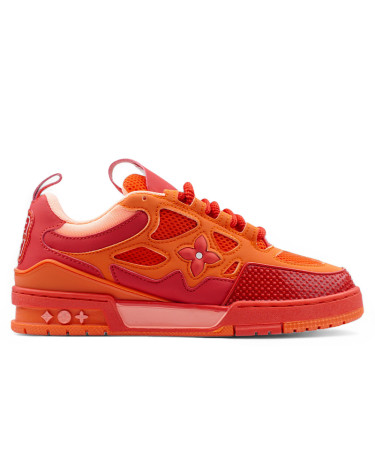 Кросівки Louis Vuitton Skate Sneaker Red Mix Orange Cowhide Помаранчевий