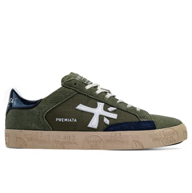 Premiata Steven Khaki Blue Beige