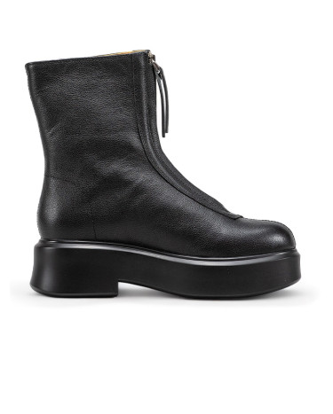 Boots The Row Natural Zipped Black Black