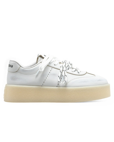 Кросівки Miu Miu Leather Sneakers White Білий