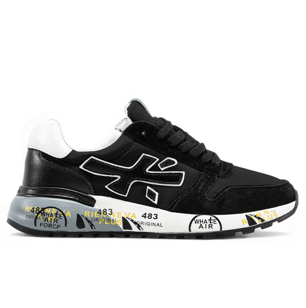 Premiata Mick Black White Grey