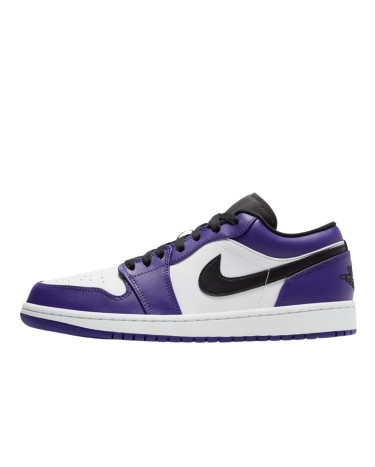 Кросівки Jordan 1 Low Court Purple White 553558-500 Фіолетовий
