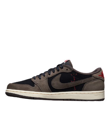 Кроссовки Jordan 1 Retro Low Travis Scott CQ4277-001 Коричневый