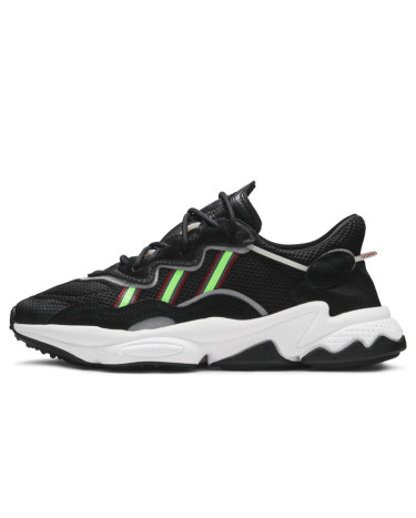 Кроссовки Adidas Ozweego Core Black Solar Green EE7002 Черный/зеленый