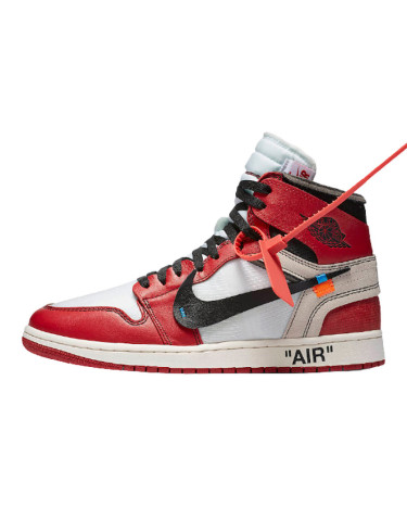 Кроссовки Jordan 1 Retro High Off-White Chicago AA3834-101 Белый/красный