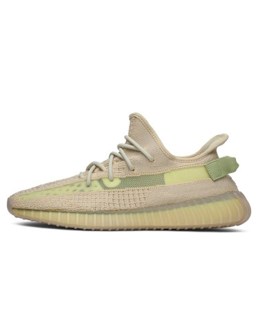 Кроссовки Adidas Yeezy Boost 350 V2 Flax FX9028 Зеленый