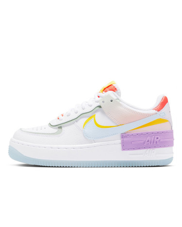Sneakers Nike Air Force 1 Shadow White Hydrogen Blue Purple CW2630-141 Multicolored