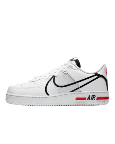 Sneakers Nike Air Force 1 React White Black Red CD4366-100 Black/white