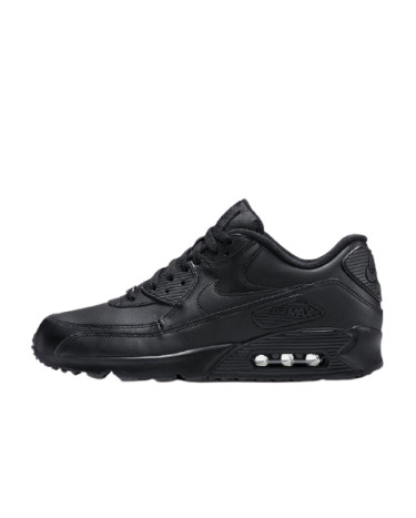 Кроссовки Nike Air Max 90 Leather Black 302519-001 Черный