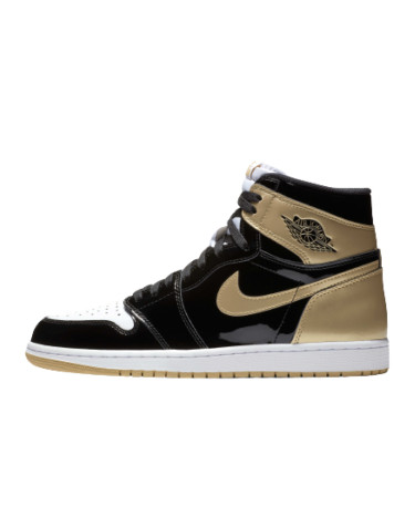 Sneakers Jordan 1 Retro High NRG Patent Gold Toe 861428-007 Multicolored, Gold