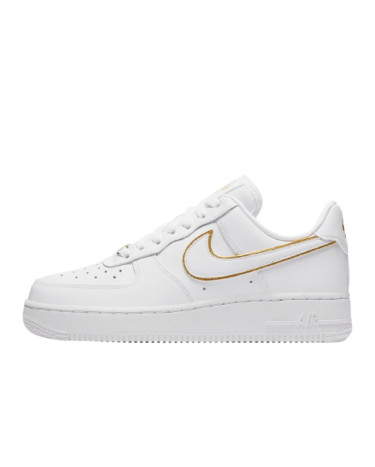 Sneakers Nike Air Force 1 Low Icon Clash White Metallic Gold AO2132-102 White