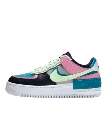 Sneakers Nike Air Force 1 Shadow Barely Volt Oracle Aqua CK3172-001 Multicolored