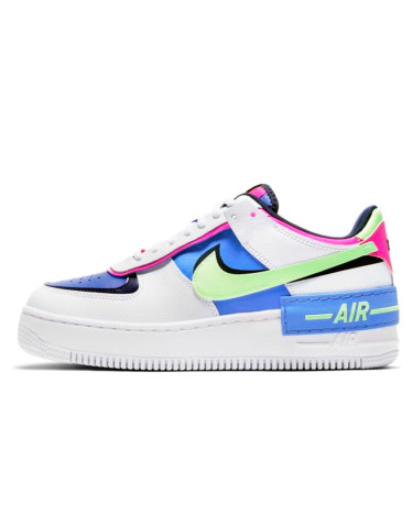 Кроссовки Nike Air Force 1 Shadow White Sapphire Barely Volt CJ1641-100 Разноцветные