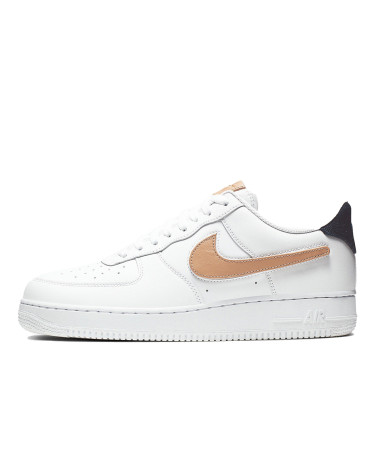 Кроссовки Nike Air Force 1 Low Removable Swoosh Pack White Vachetta Tan CT2253-100 Белый