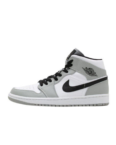 Sneakers Jordan 1 Mid Light Smoke Grey 554724-092 White/gray