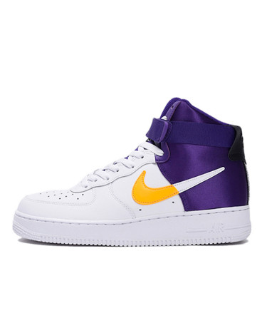 Sneakers Nike Air Force 1 '07 LV8 High NBA Lakers BQ4591-101 Violet