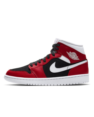 Кросівки Jordan 1 Mid Gym Red Black BQ6472-601 Різнокольорові
