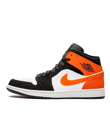 Кроссовки Jordan 1 Mid Shattered Backboard 554724-058 Разноцветные, Оранжевый