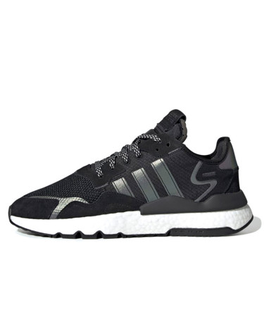 Кроссовки Adidas Nite Jogger Black Xeno Reflective FU6844 Черный/белый